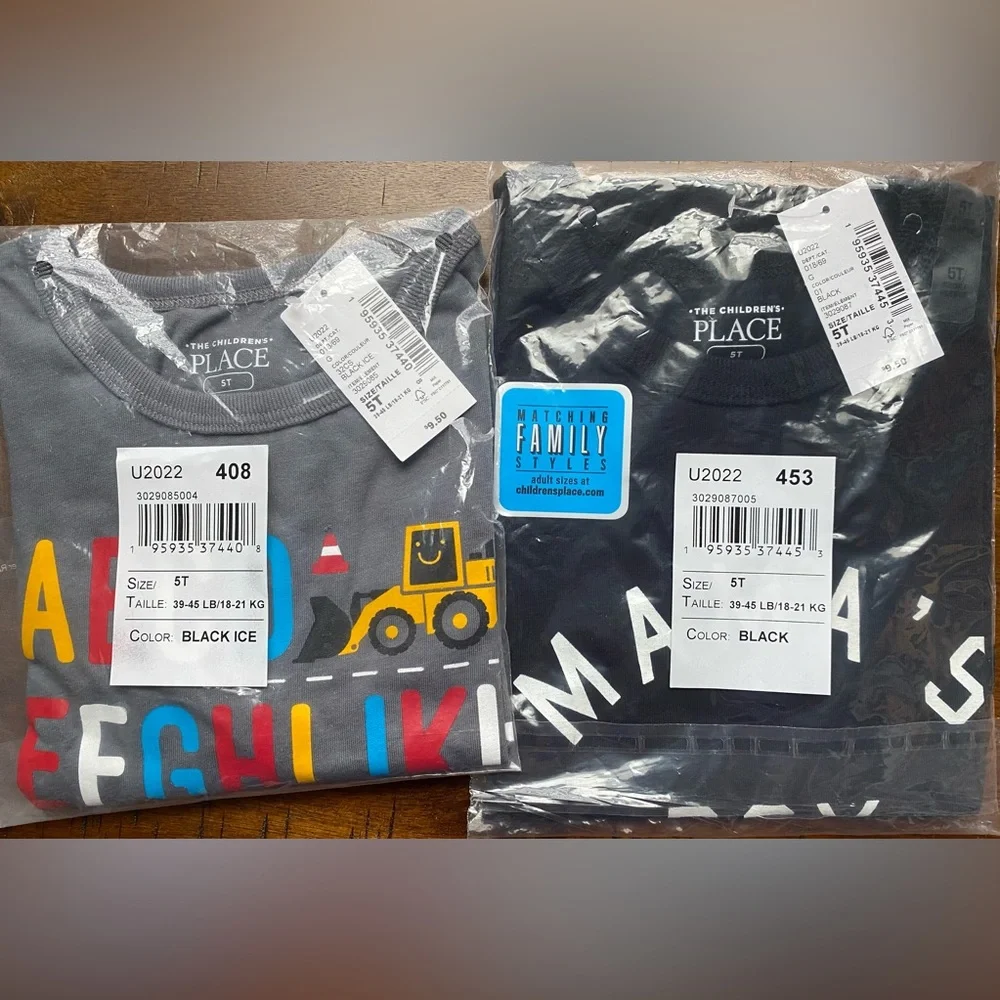 •NIP•{2} The Children’s Place Alphabet & Mama’s Boy Graphic Tee Bundle- 5T